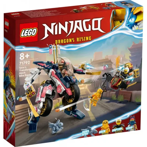 Klocki Ninjago 71792 Mech Sory zmieniający się w motocykl wyścigowy