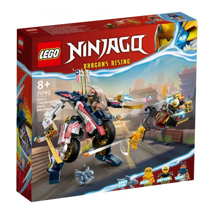 Klocki Ninjago 71792 Mech Sory zmieniający się w motocykl wyścigowy