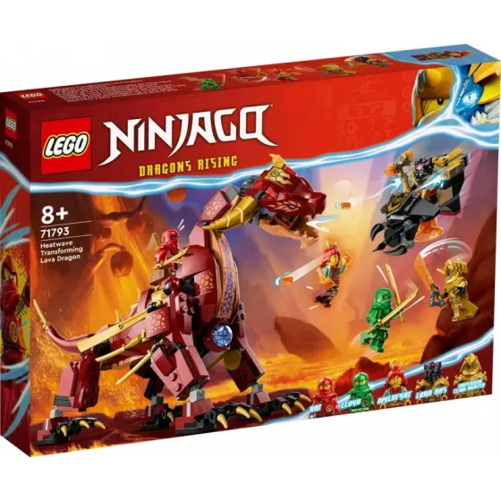 Klocki Ninjago 71793 Lawowy smok zmieniający się w falę ognia