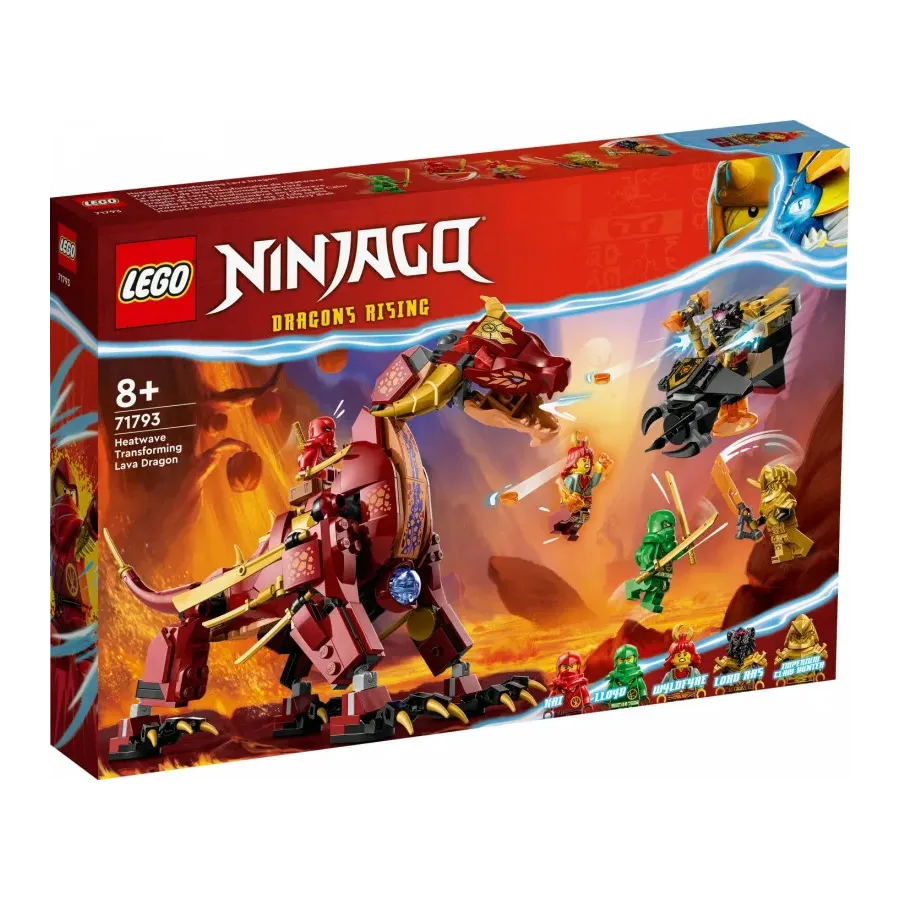 Klocki Ninjago 71793 Lawowy smok zmieniający się w falę ognia
