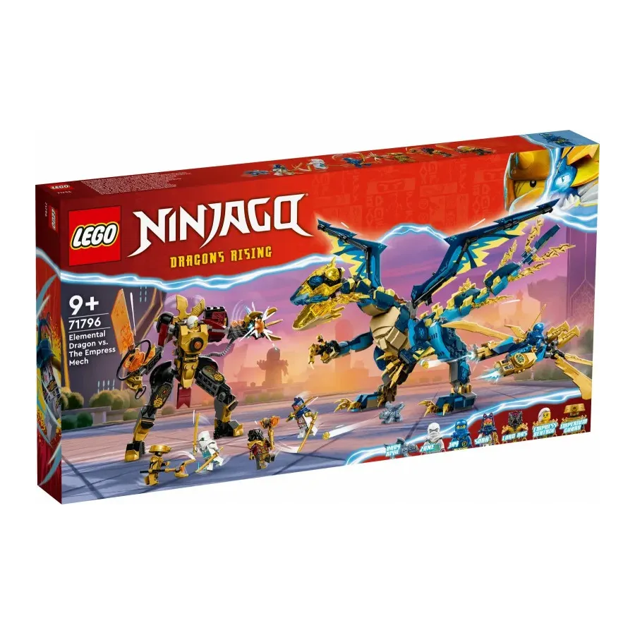 Klocki Ninjago 71796 Smok żywiołu kontra mech cesarzowej