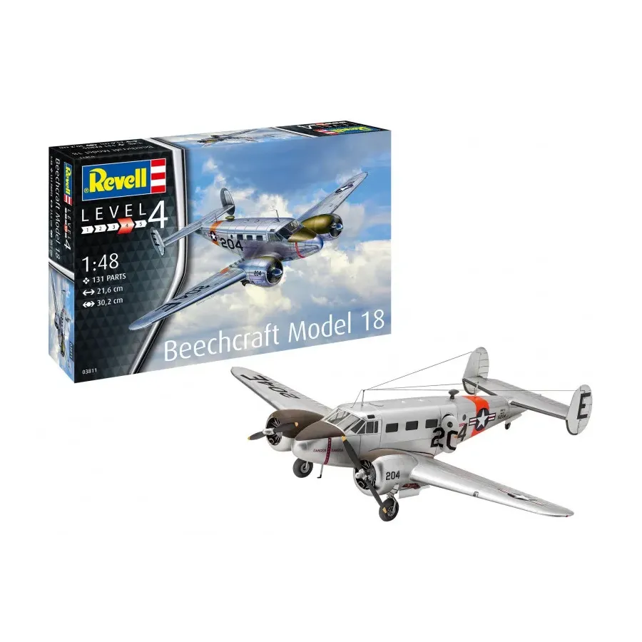 Model plastikowy Samolot Beechcraft model 18 1/48