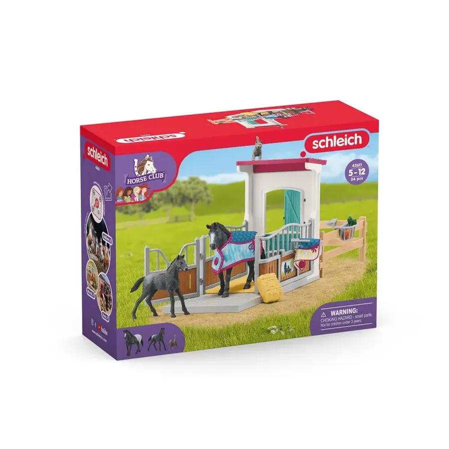 Zestaw figurek Boks dla koni z klaczą i źrebakiem