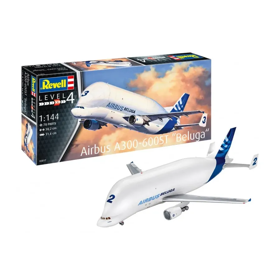 Model plastikowy Samolot Airbus A300-600ST Beluga 1/144