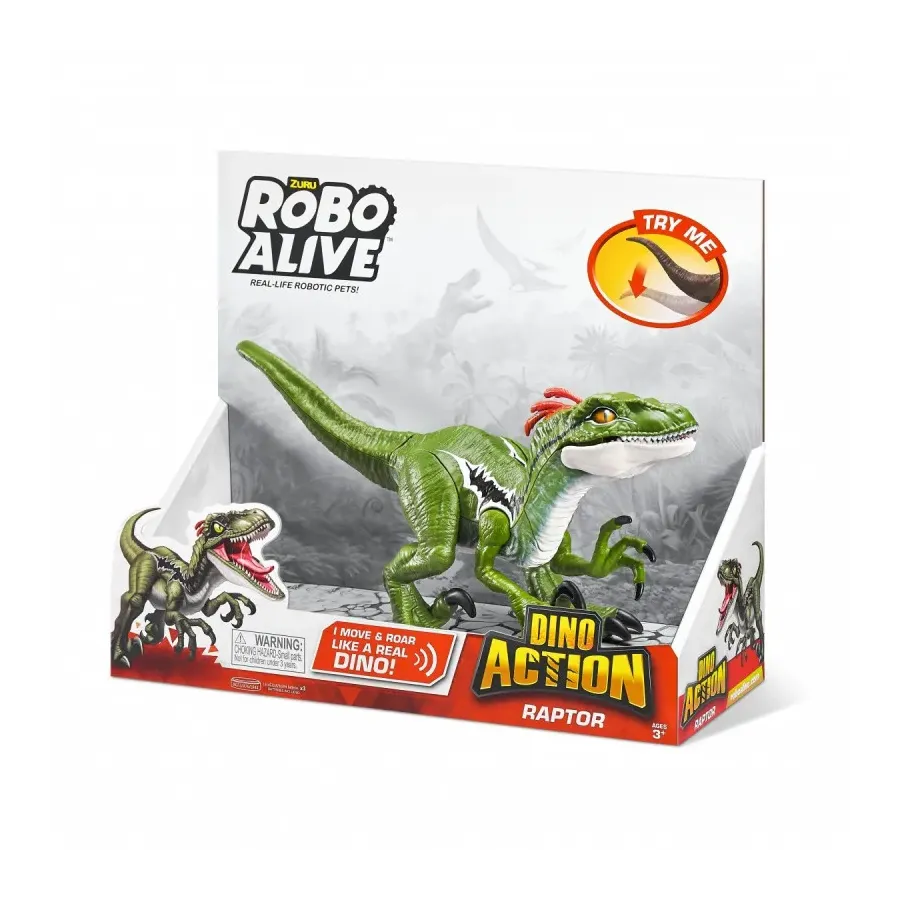Figurka interaktywna Dino Action seria 1 Raptor