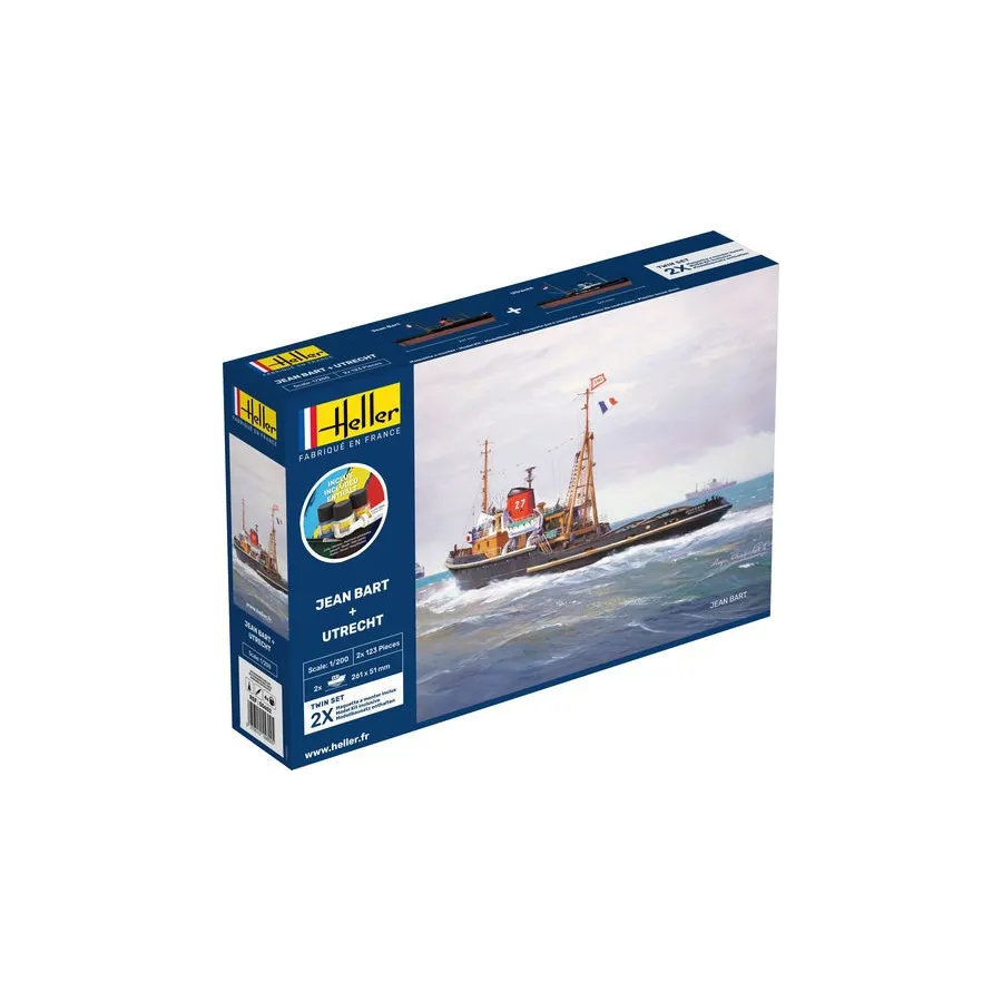 HELLER 55602 Starter Set - Jean Bart + Utrecht Twinset - 1:200