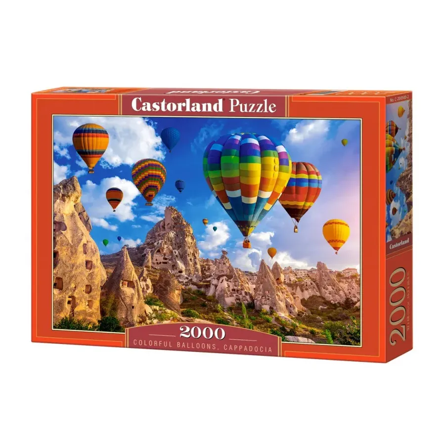 Puzzle 2000 elementów Kolorowe balony Kapadocja