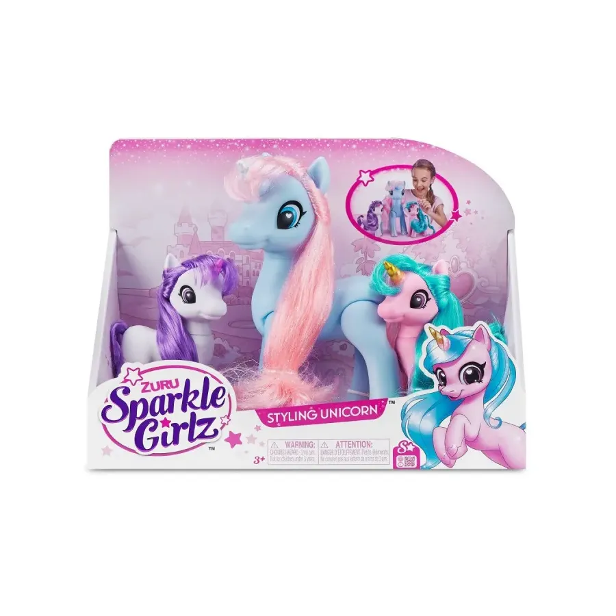 Figurki Błyszczący jednorożec karton 6 sztuk