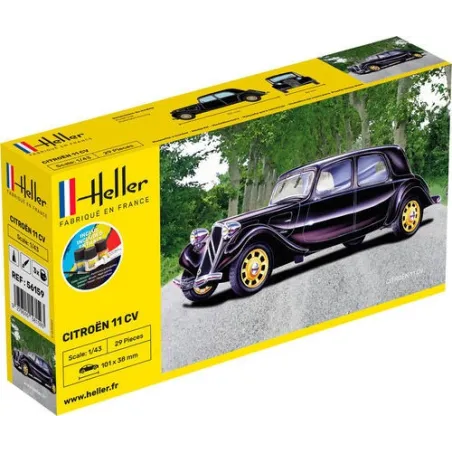 HELLER 56159 Starter Set - Citroen 11 CV - 1:43