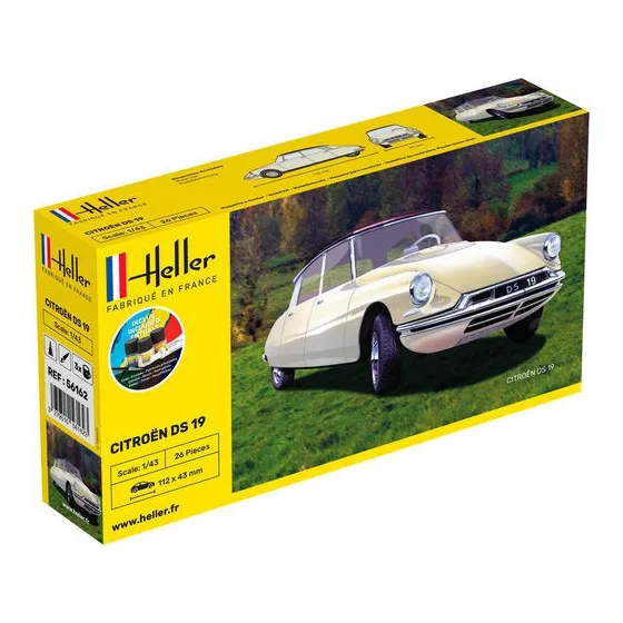 HELLER 56162 Starter Set - Citroen DS 19 - 1:43