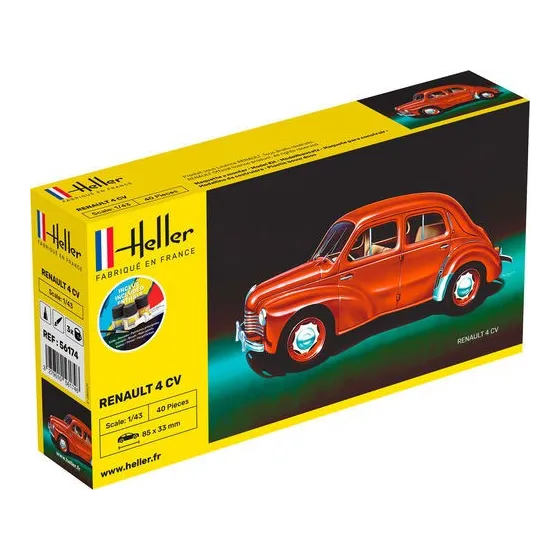 HELLER 56174 Starter Set - Renault 4 CV - 1:43