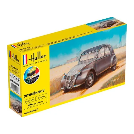 HELLER 56175 Starter Set - Citroen 2 CV - 1:43