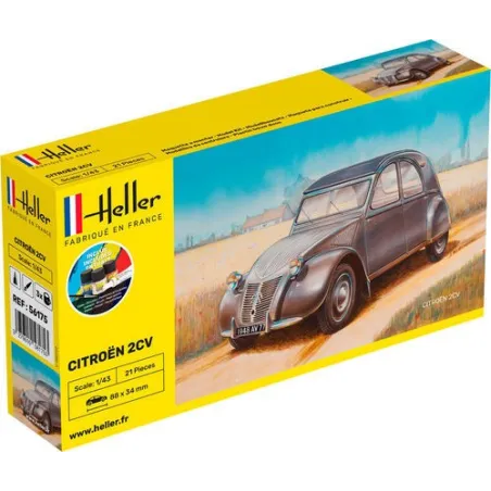 HELLER 56175 Starter Set - Citroen 2 CV - 1:43