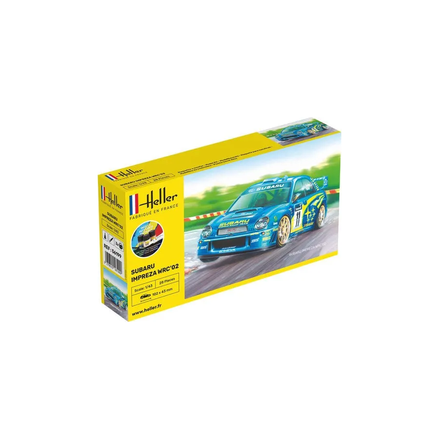 HELLER 56199 Starter Set - Subaru Impreza WRC 2002 - 1:43