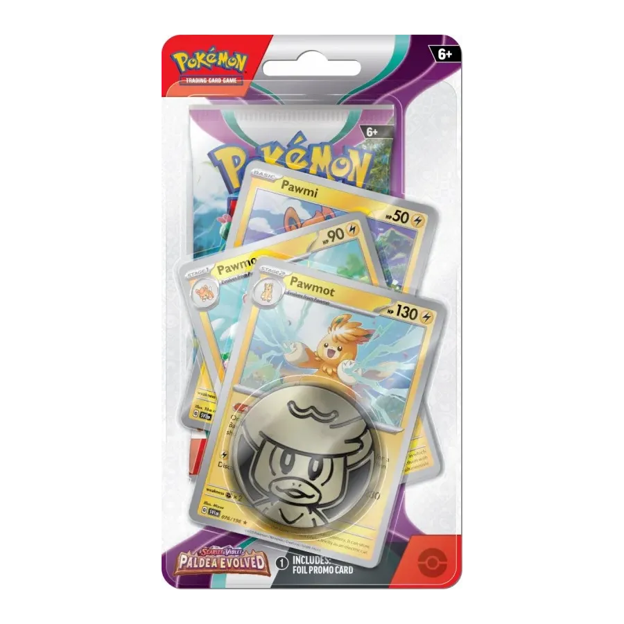 Karty Scarlet & Violet - Paldea Evolved - Premium Checklane Pawmot