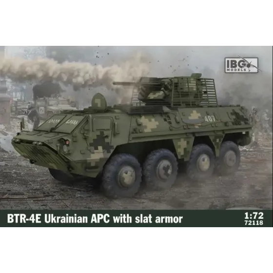 Model plastikowy BTR-4E Ukrainian APC with slat armor 1/72