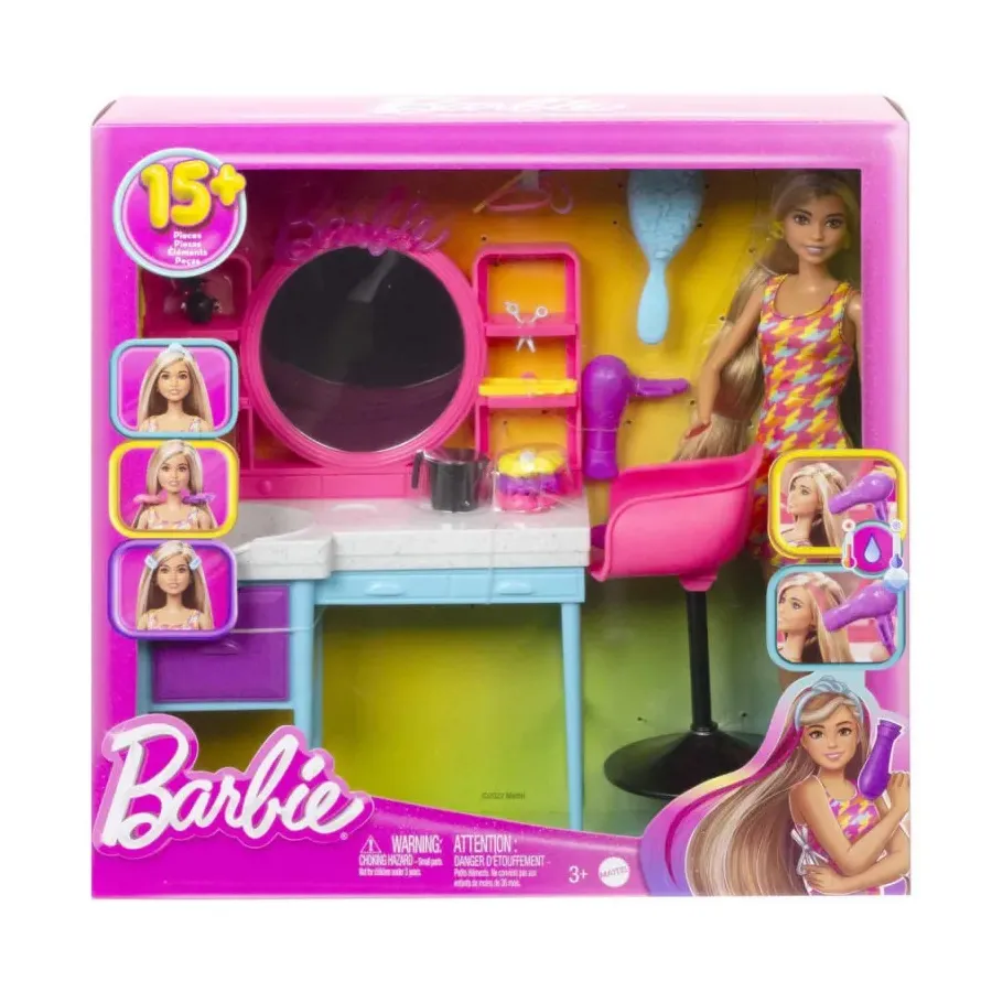 Lalka Barbie Salon fryzjerski