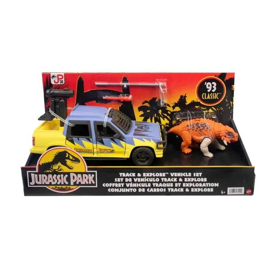 Jurassic World Nostalgia Pojazd i Dinozaur