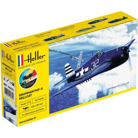 HELLER 56272 Starter Set - F6F-5 Hellcat - 1:72