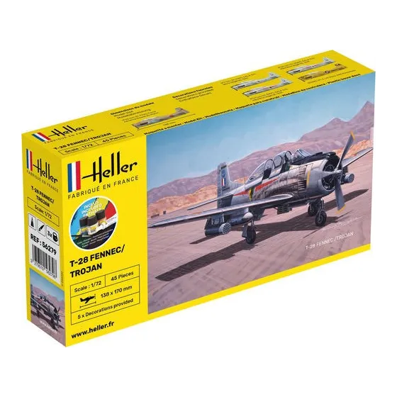 HELLER 56279 Starter Set - North American T-28 Fennec/Trojan - 1:72