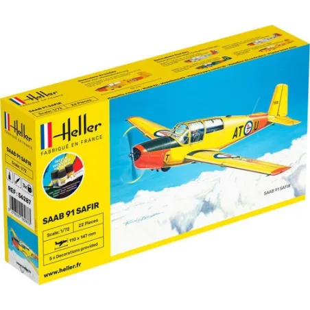 HELLER 56287 Starter Set - SAAB Safir 91 - 1:72