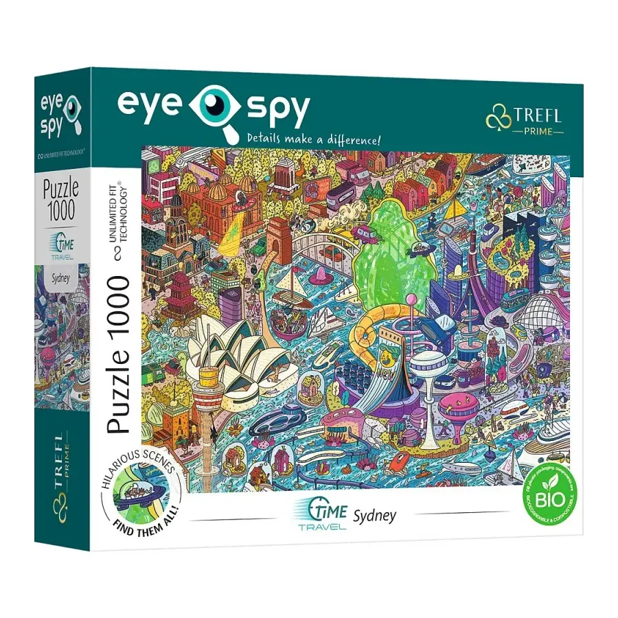 Puzzle 1000 elementów UFT EYE-SPY Time Travel Sydney Australia