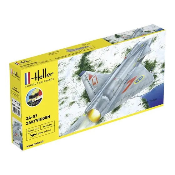 HELLER 56309 Starter Set - JA 37Jaktviggen - 1:72