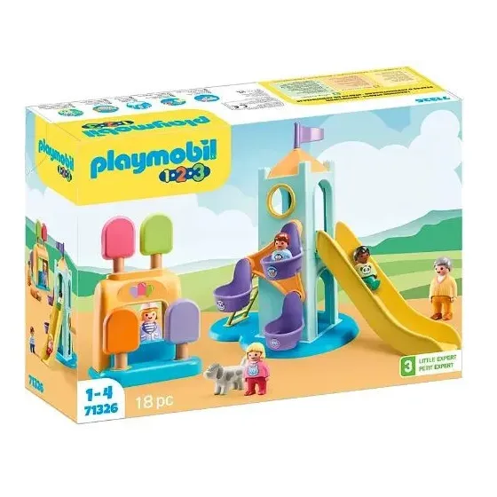 Zestaw z figurkami 1.2.3 71326 Wieża przygód i budką z lodami