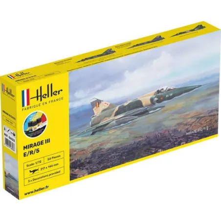 HELLER 56323 Starter Set - AMD Mirage IIIE/R/5 BA - 1:72