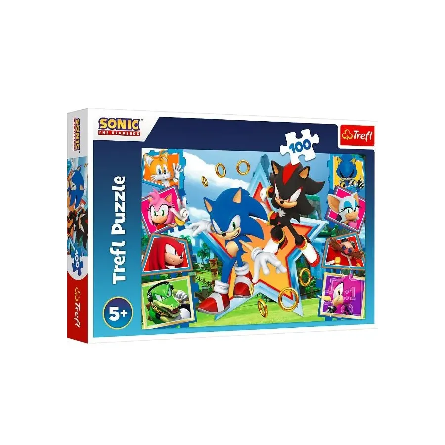 Puzzle 100 elementów Poznaj Sonica Sonic
