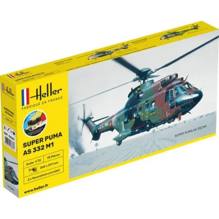 HELLER 56367 Starter Set - Super Puma AS332 M1 - 1:72