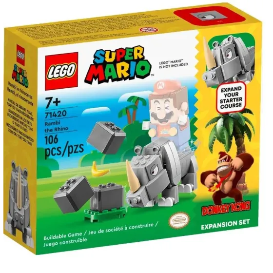 Klocki Super Mario 71420 Nosorożec Rambi - zestaw rozszerzający