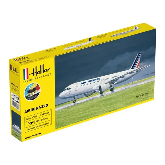 HELLER 56448 Starter Set - A-320 Air France - 1:125