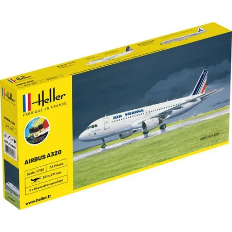 HELLER 56448 Starter Set - A-320 Air France - 1:125