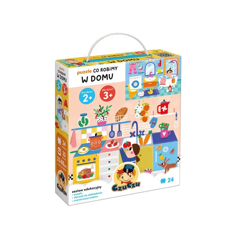 Puzzle Co robimy w domu 24 elementy