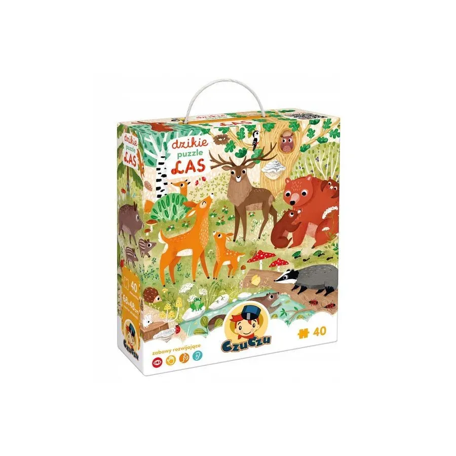 Puzzle Dzikie puzzle - Las 40 elementów