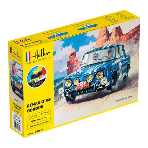 HELLER 56700 Starter Set - Renault R8 Gordini - 1:24