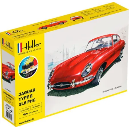 HELLER 56709 Starter Set - Jaguar Type E 3L8 FHC - 1:24