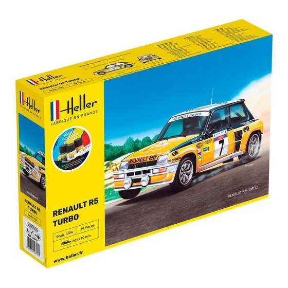 HELLER 56717 Starter Set - Renault R5 Turbo - 1:24