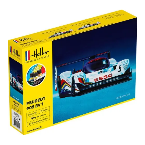 HELLER 56718 Starter Set - Peugeot 905 EV 1 BIS - 1:24