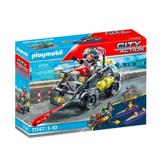 Zestaw z figurką City Action 71147 Quad terenowy jednostki specjalnej