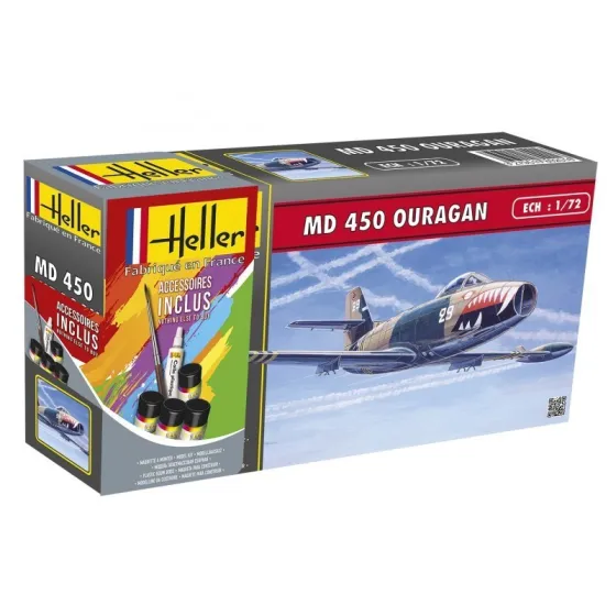 HELLER 56201 Starter Set - MD450 Ouragan - 1:72