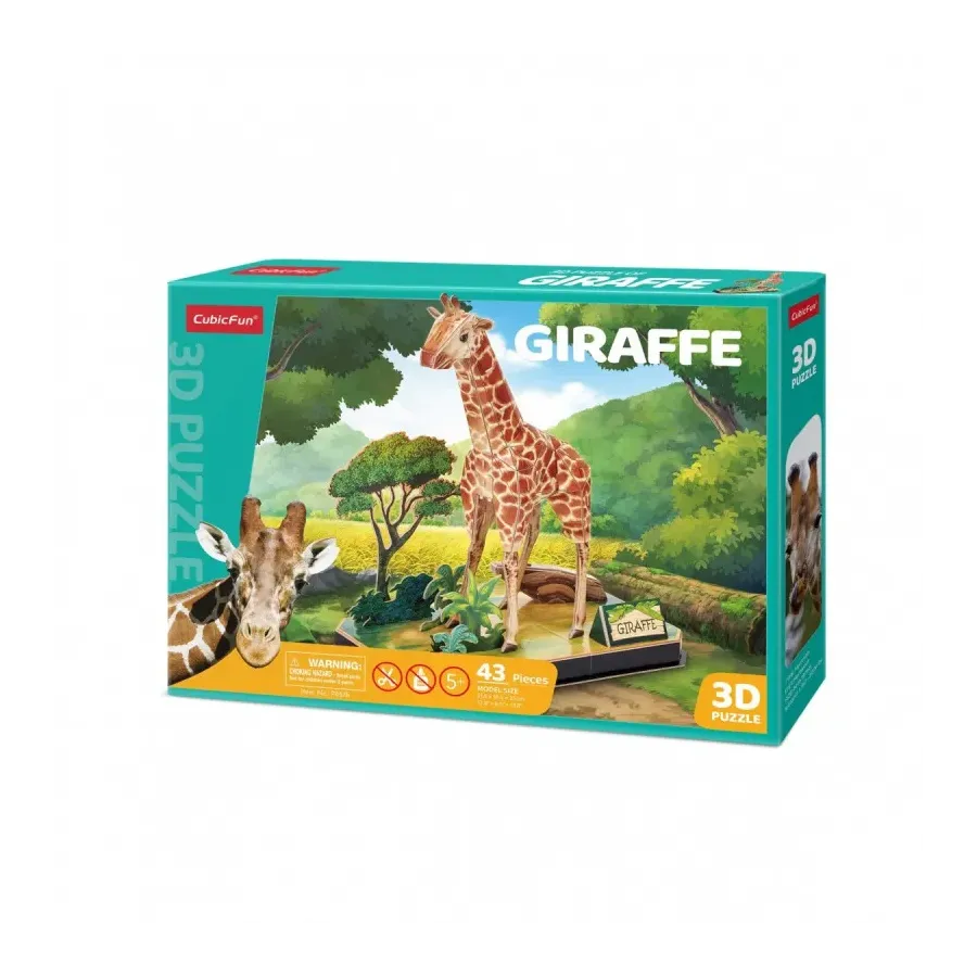 Puzzle 3D Zwierzęta - Żyrafa