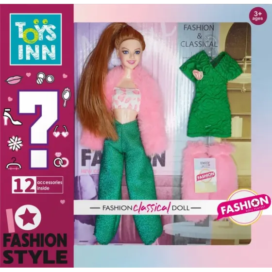 Lalka Emily Fashion różowy