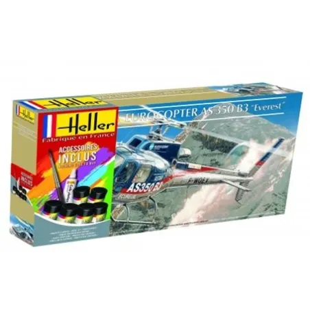 HELLER 56488 Starter Set - Eurocopter AS350 B3 Everest - 1:48