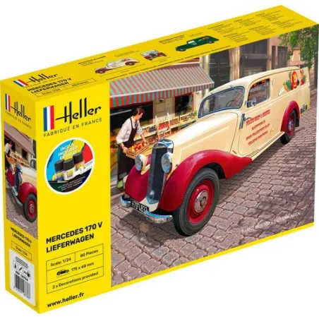 HELLER 56736 Starter Set - Mercedes Benz 170 Lieferwagen - 1:24