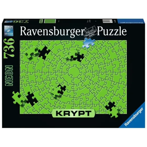 Puzzle 736 elementy Krypt Neon Zielony