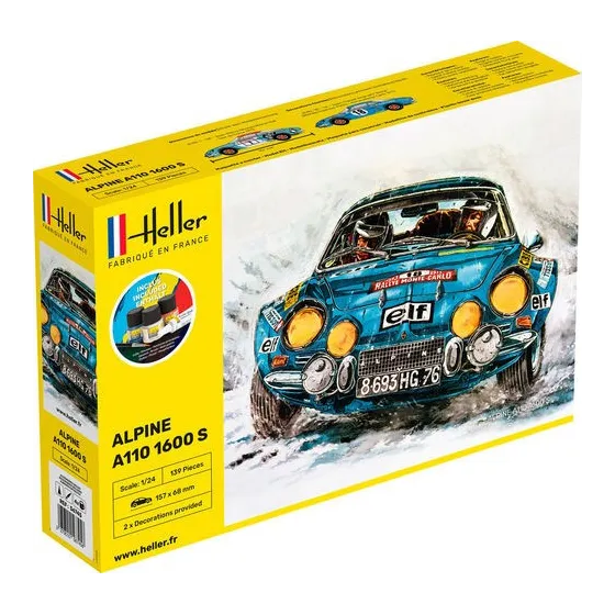 HELLER 56745 Starter Set - Alpine A 110 - 1:24