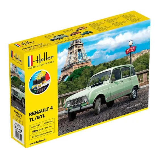 HELLER 56759 Starter Set - Renault 4 TL/GTL - 1:24