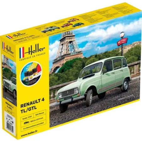 HELLER 56759 Starter Set - Renault 4 TL/GTL - 1:24